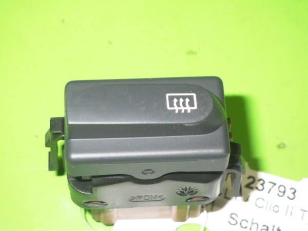 Schalter Heckscheibenheizung - RENAULT CLIO II (BB0/1/2_, CB0/1/2_) 1.2 (BB0A, BB0F, BB